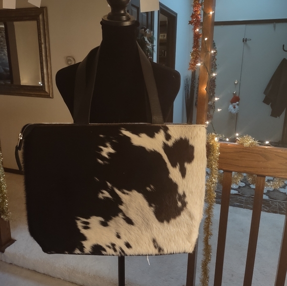 Women's Leather Cowhide tote - Picture 6 of 7